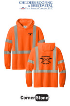 CornerStone® ANSI 107 Class 3 Long Sleeve Segmented Tape Hooded Tee - CRS