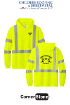 CornerStone® ANSI 107 Class 3 Long Sleeve Segmented Tape Hooded Tee - CRS