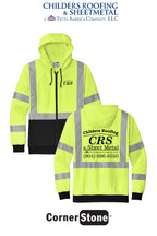 CornerStone® ANSI 107 Class 3 Heavy-Duty Fleece Full-Zip Hoodie - CRS
