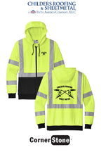 CornerStone® ANSI 107 Class 3 Heavy-Duty Fleece Full-Zip Hoodie - CRS