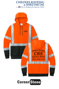 CornerStone® ANSI 107 Class 3 Heavy-Duty Fleece Pullover Hoodie - CRS