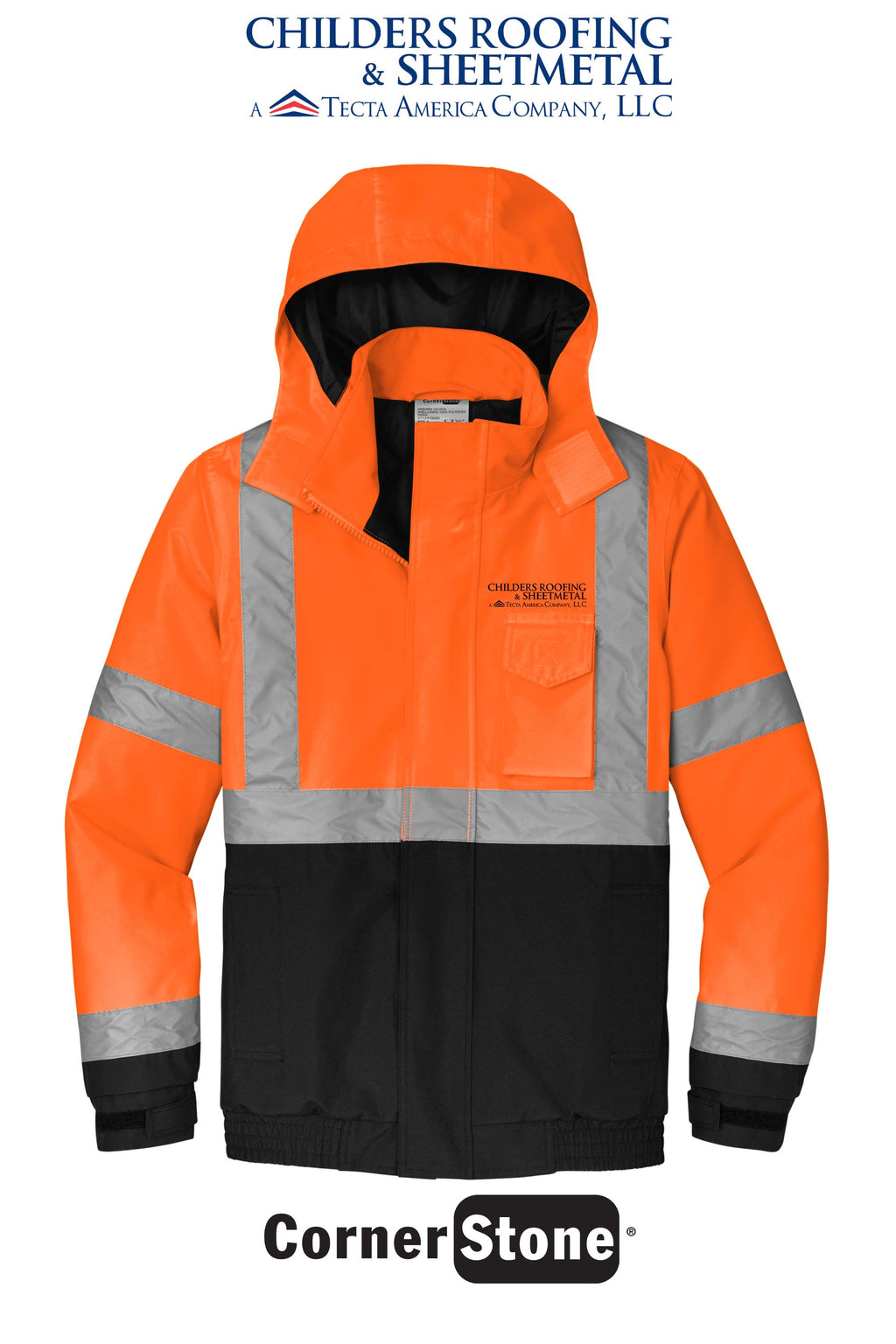 CornerStone® ANSI 107 Class 3 Economy Waterproof Insulated Bomber Jacket - CRS