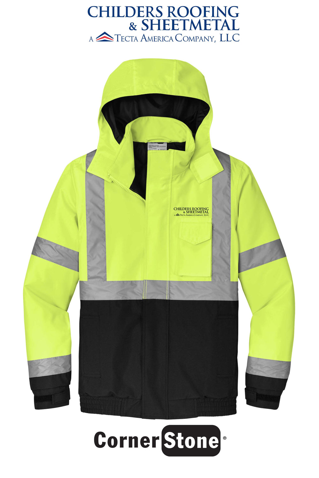 CornerStone® ANSI 107 Class 3 Economy Waterproof Insulated Bomber Jacket - CRS