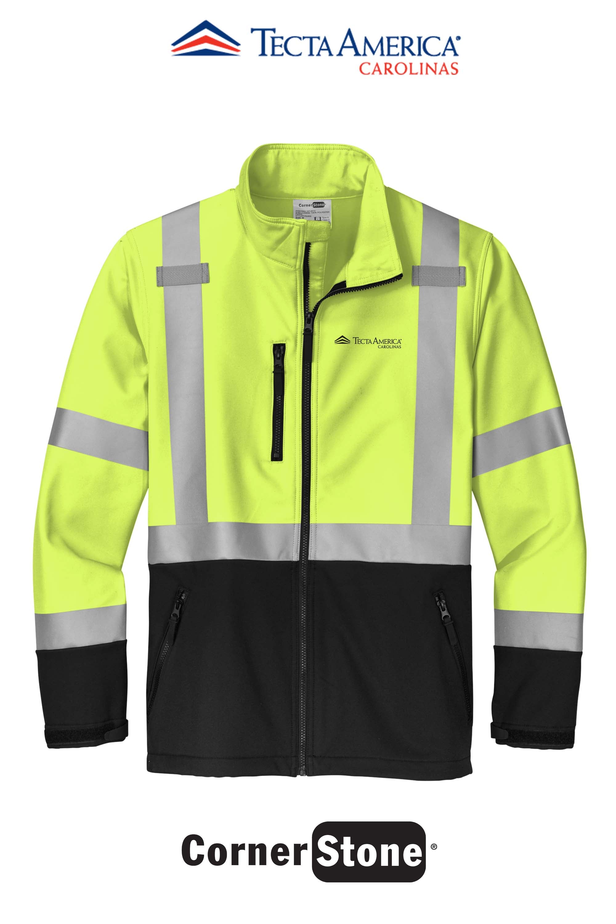 CornerStone® ANSI 107 Class 3 Soft Shell Jacket - Tecta America Carolinas LLC