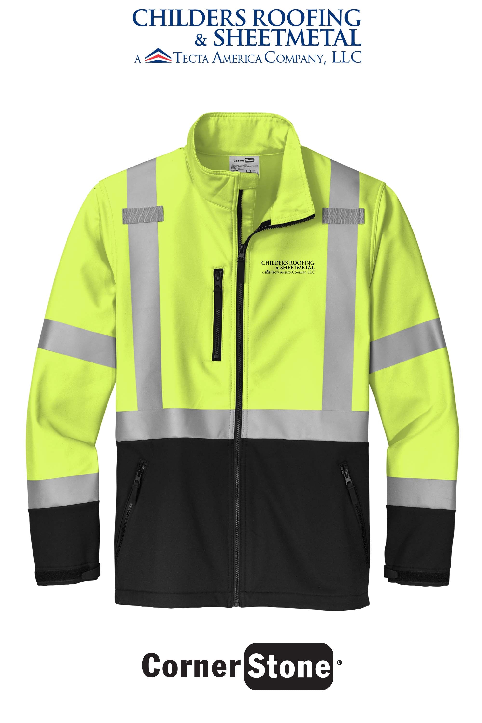 CornerStone® ANSI 107 Class 3 Soft Shell Jacket - CRS