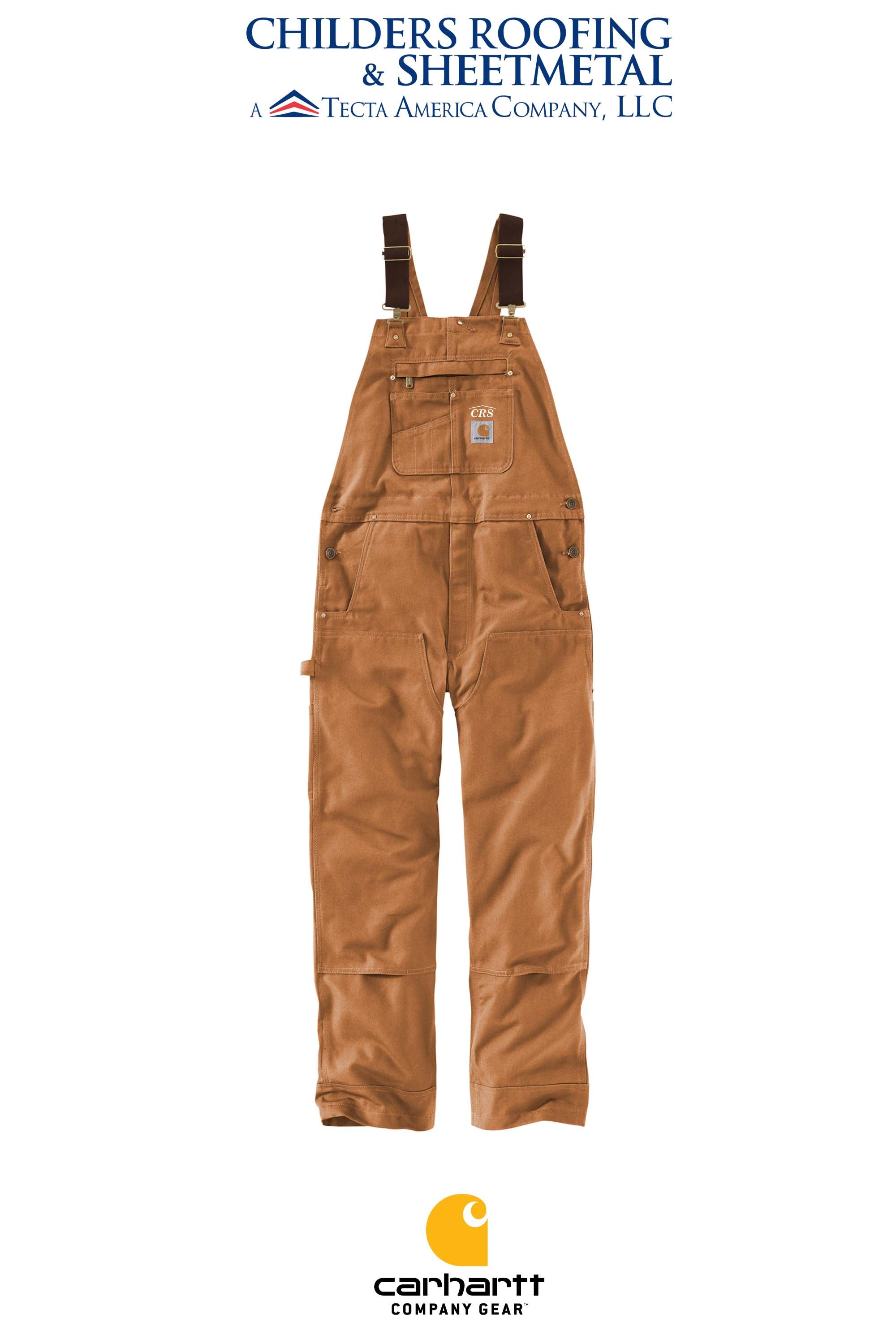 Carhartt® Duck Unlined Bib Overalls - CRS