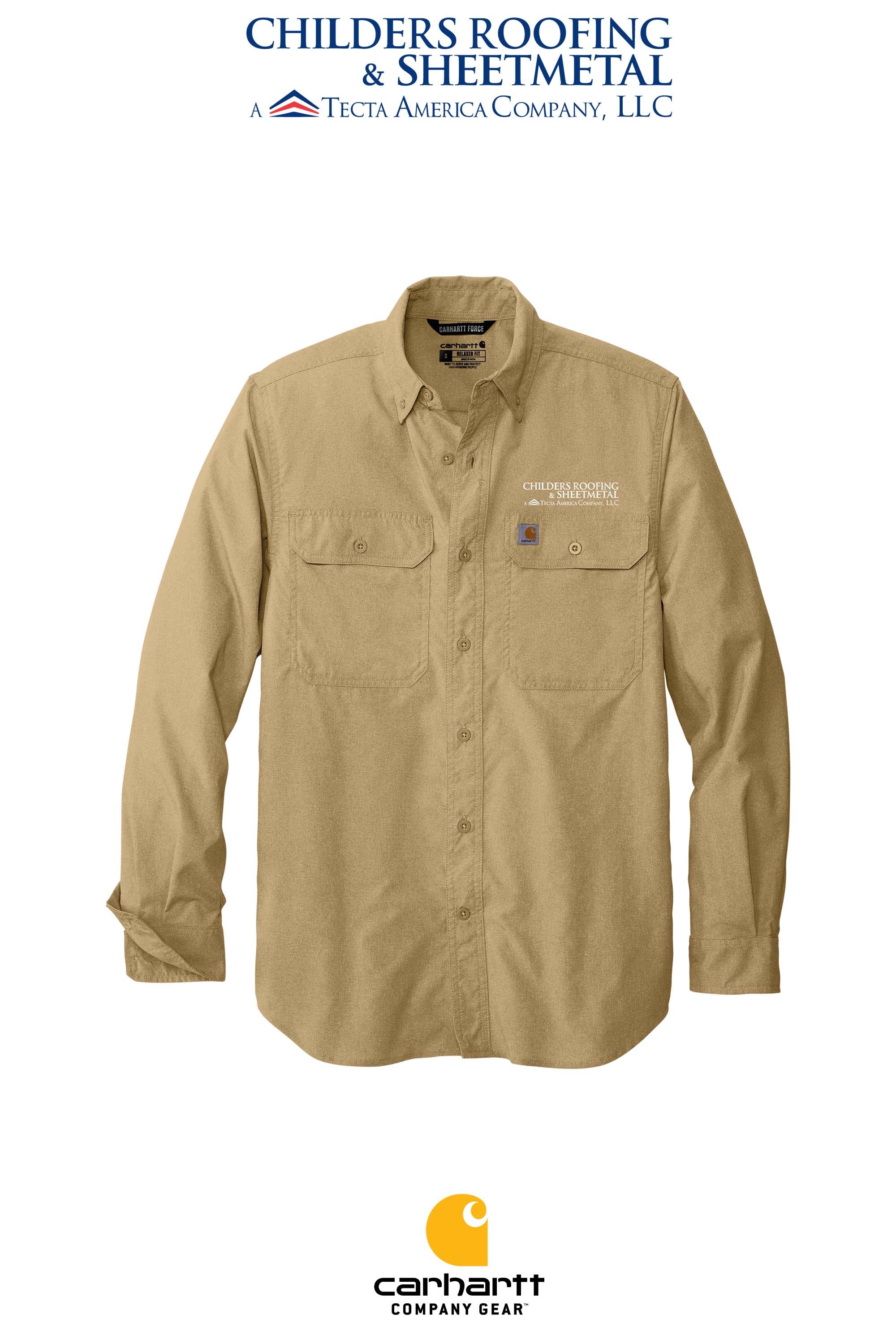 Carhartt Force® Solid Long Sleeve Shirt - CRS