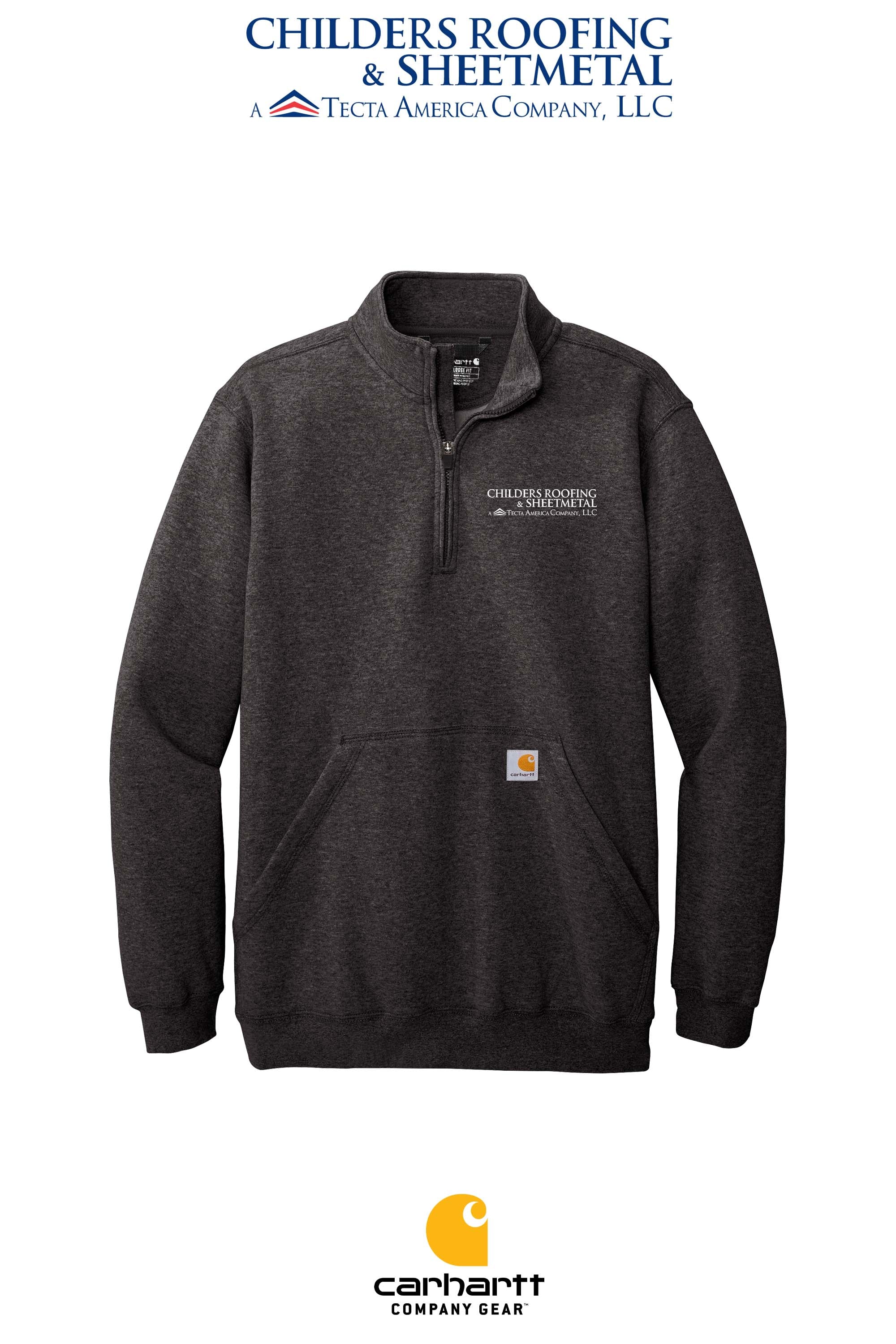 Carhartt® Midweight 1/4-Zip Mock Neck Sweatshirt - CRS