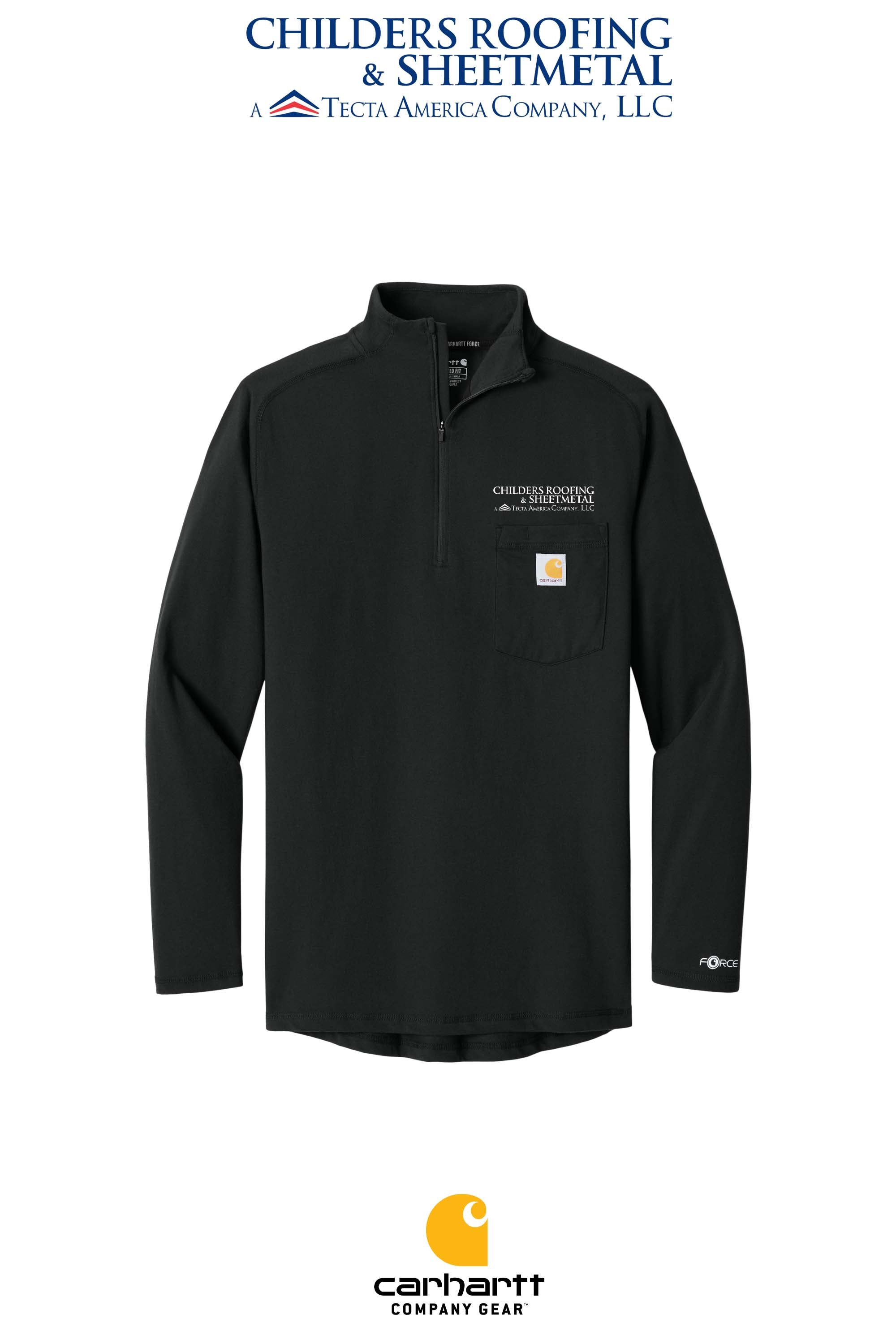 Carhartt Force® 1/4-Zip Long Sleeve T-Shirt - CRS