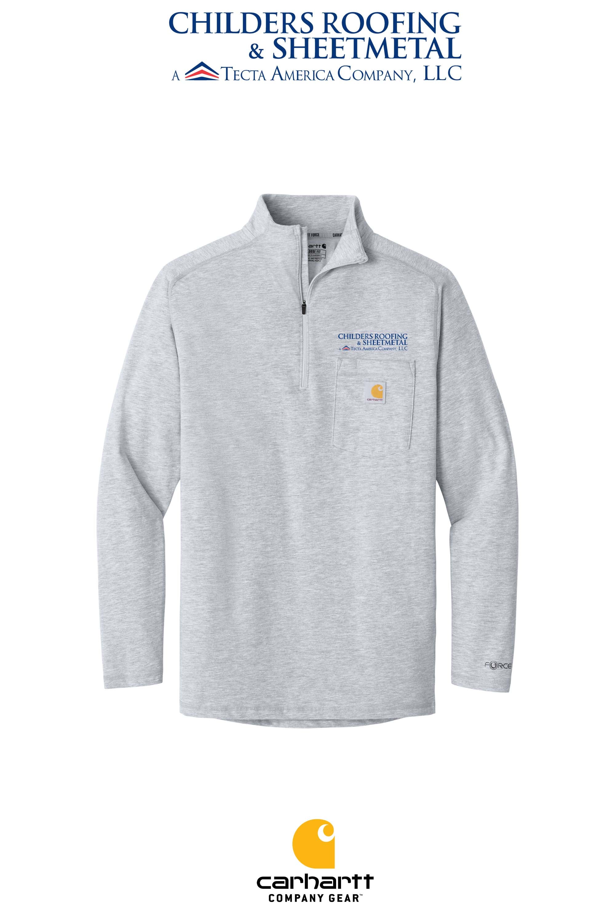 Carhartt Force® 1/4-Zip Long Sleeve T-Shirt - CRS