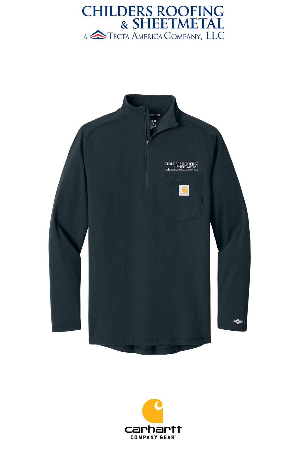Carhartt Force® 1/4-Zip Long Sleeve T-Shirt - CRS