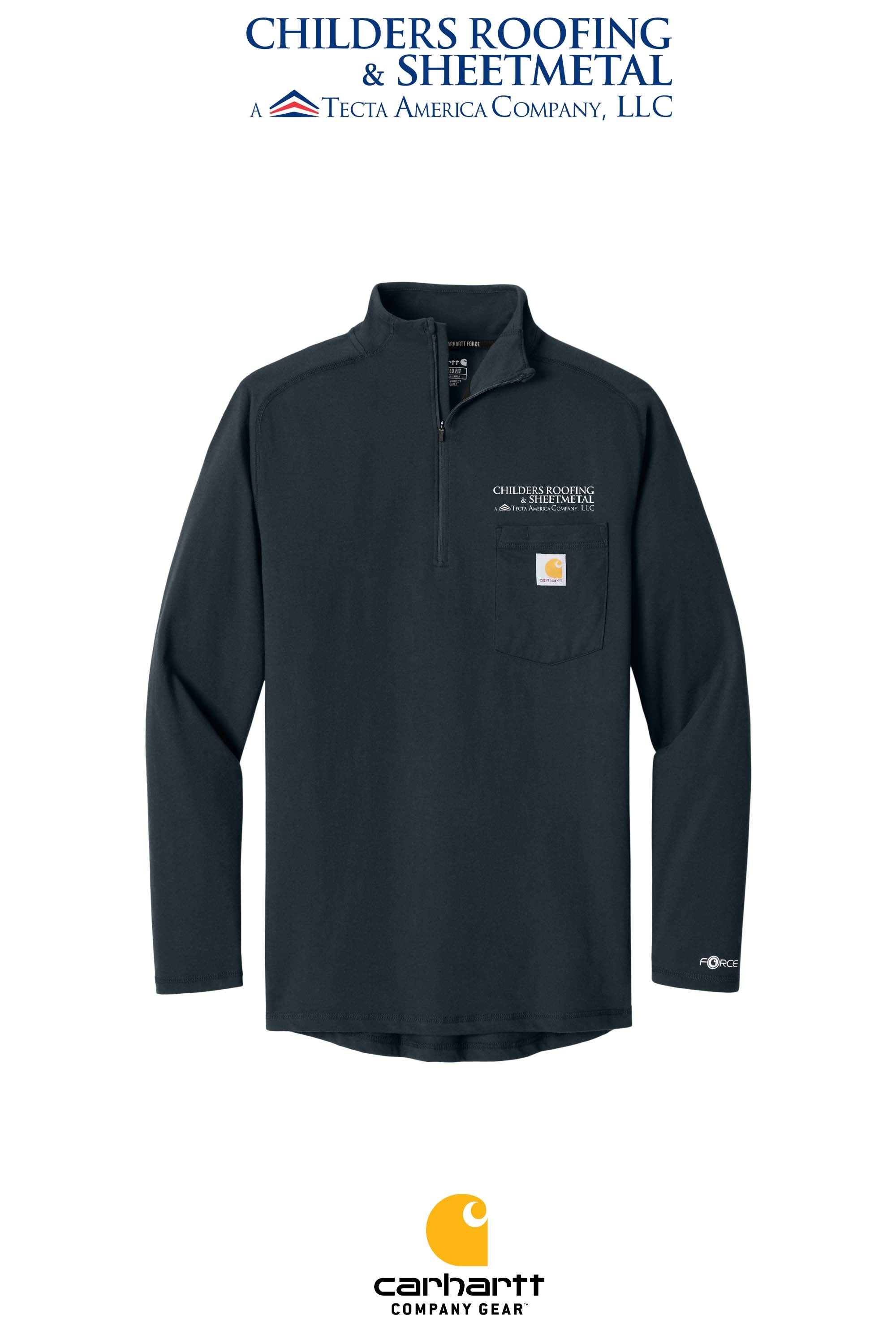 Carhartt Force® 1/4-Zip Long Sleeve T-Shirt - CRS