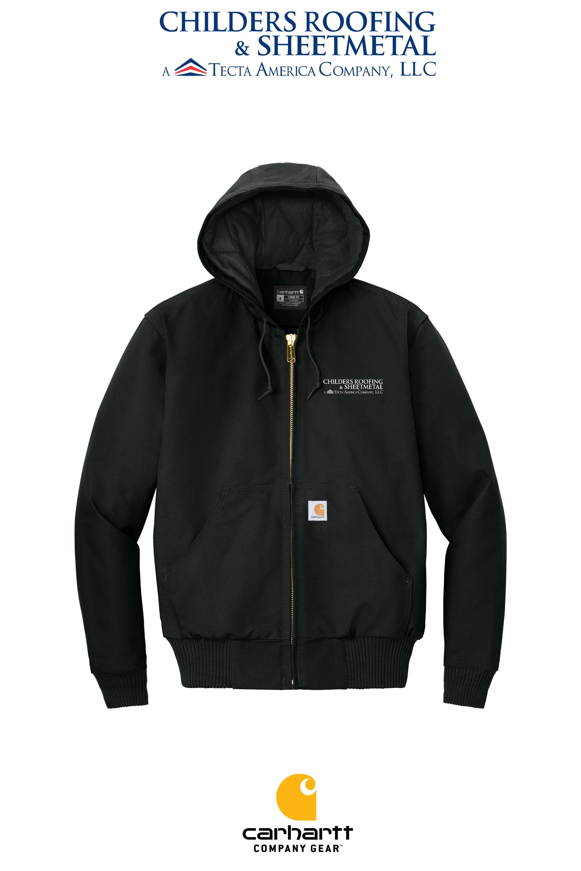 Carhartt® Quilted-Flannel-Lined Duck Active Jac - CRS