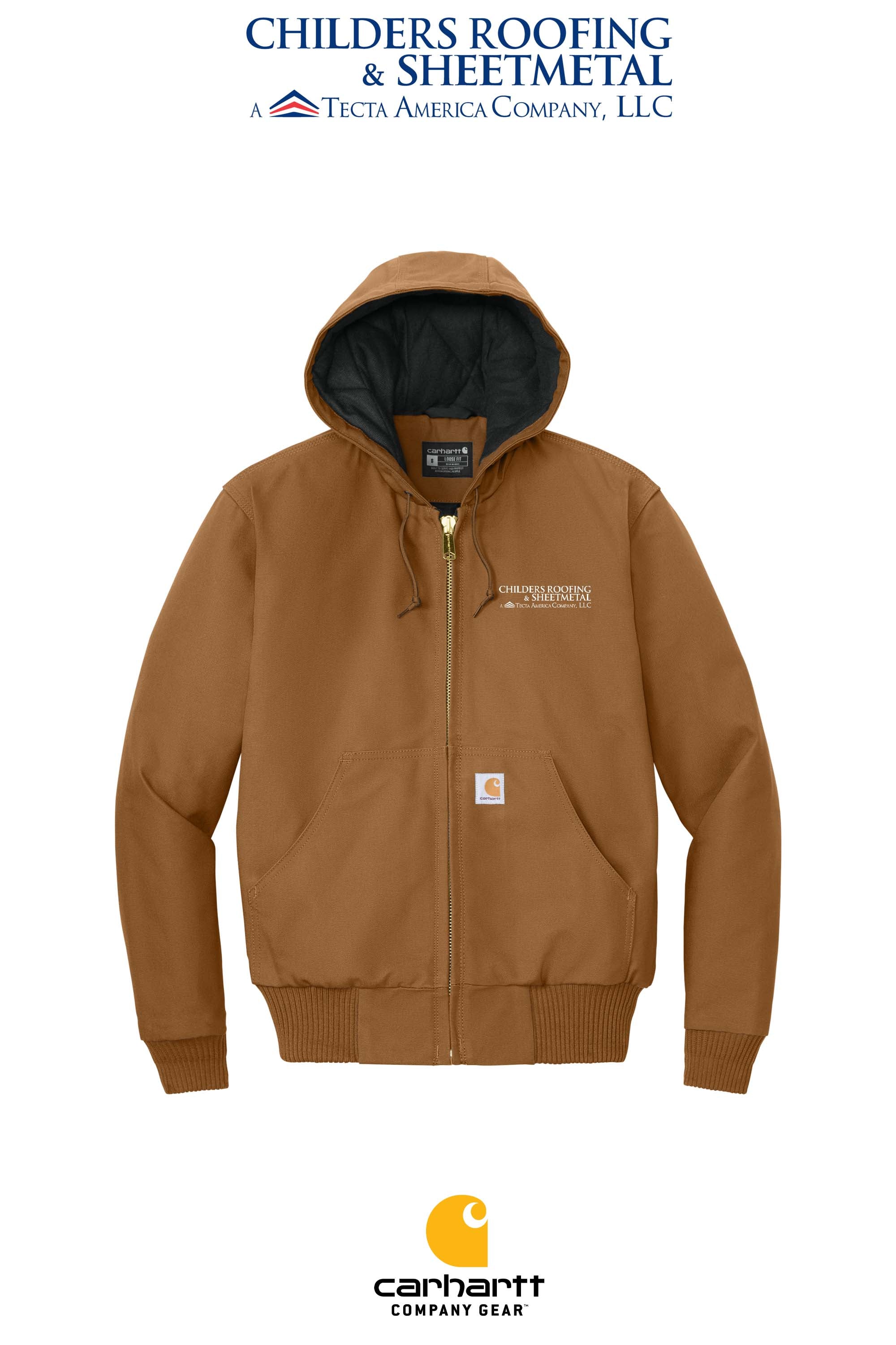 Carhartt® Quilted-Flannel-Lined Duck Active Jac - CRS