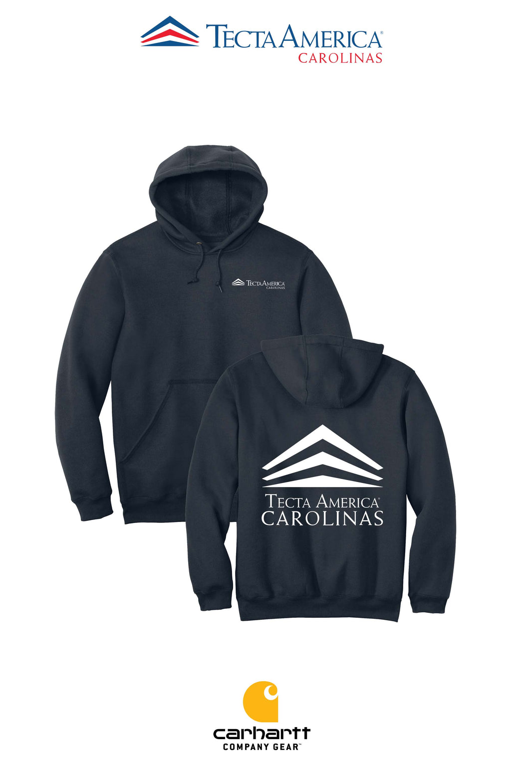 Carhartt® Midweight Hooded Sweatshirt - Tecta America Carolinas LLC