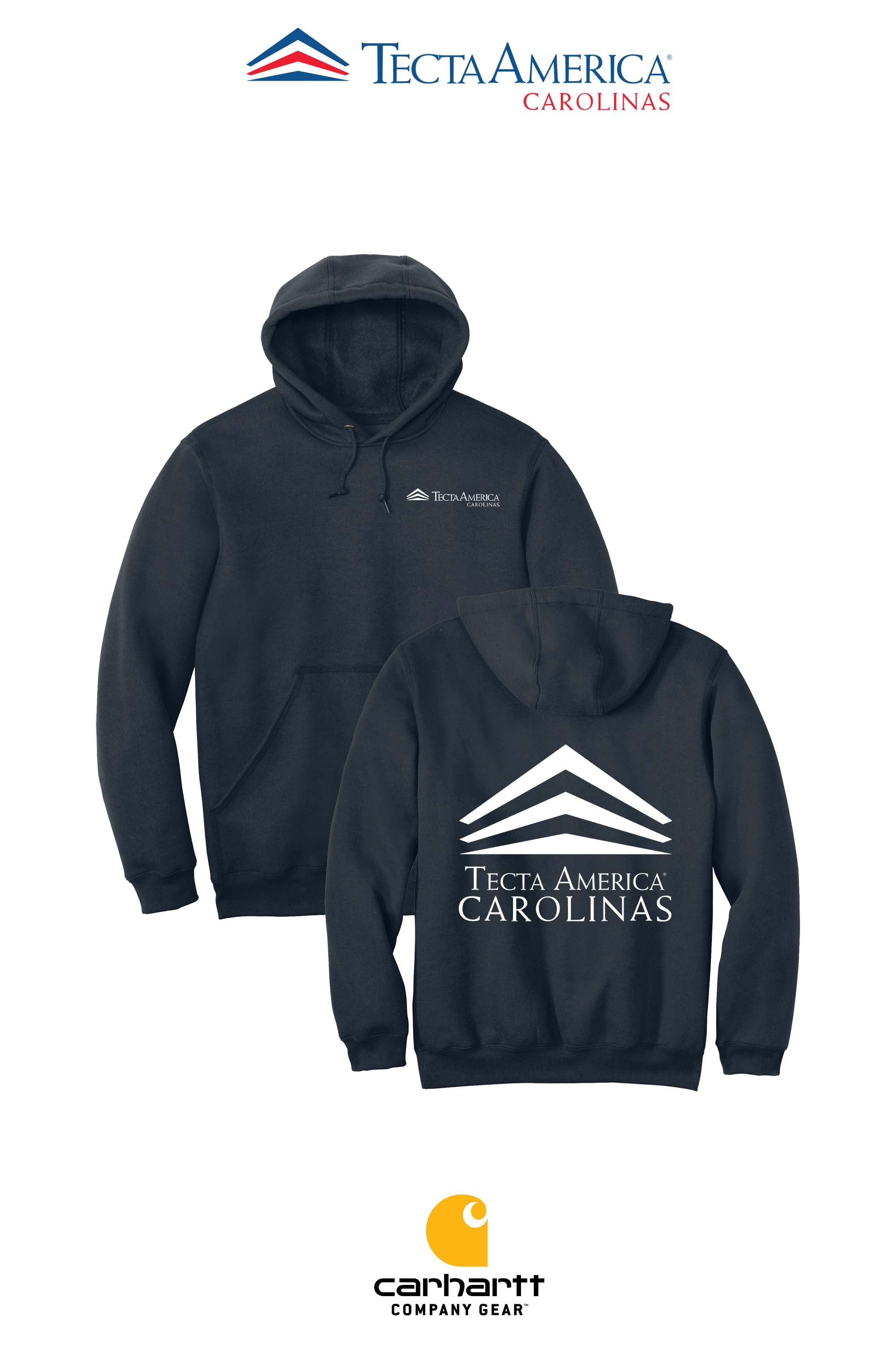 Carhartt® Midweight Hooded Sweatshirt - Tecta America Carolinas LLC