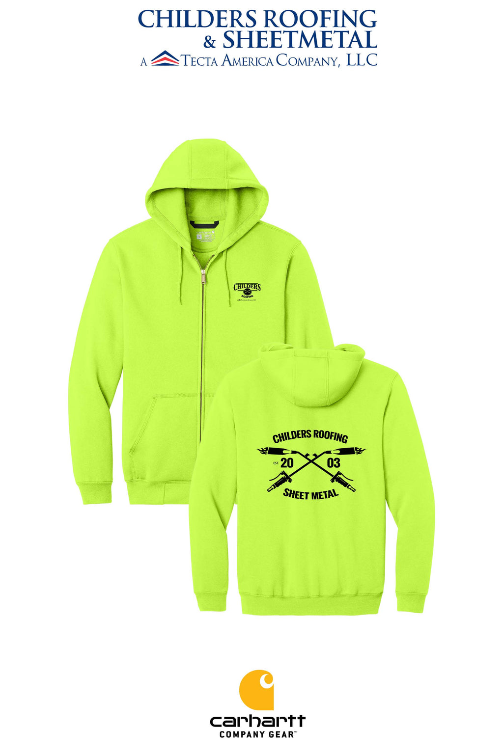 Carhartt® Midweight Hooded Zip-Front Sweatshirt - CRS