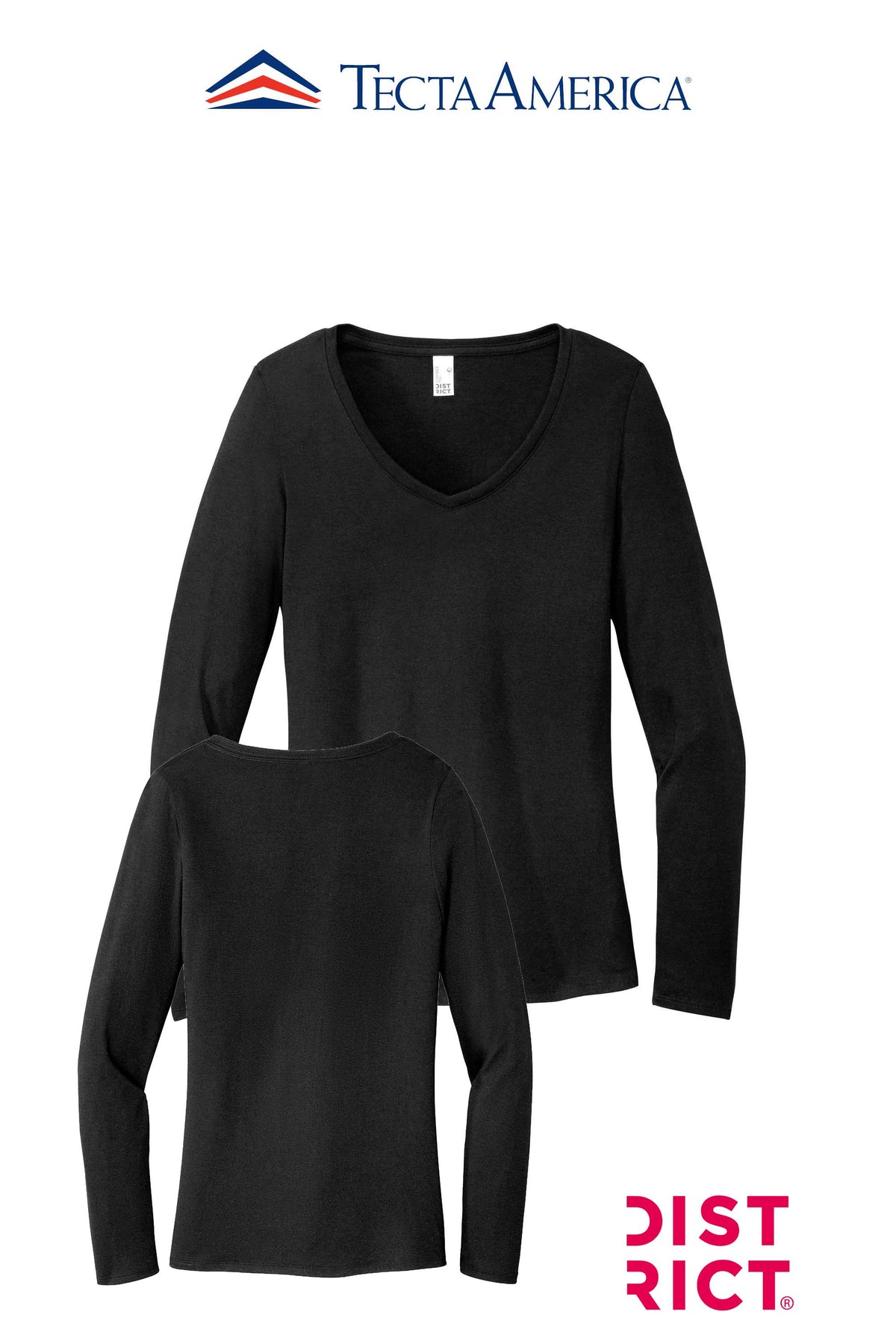 District® Women’s Perfect Tri® Long Sleeve V-Neck Tee