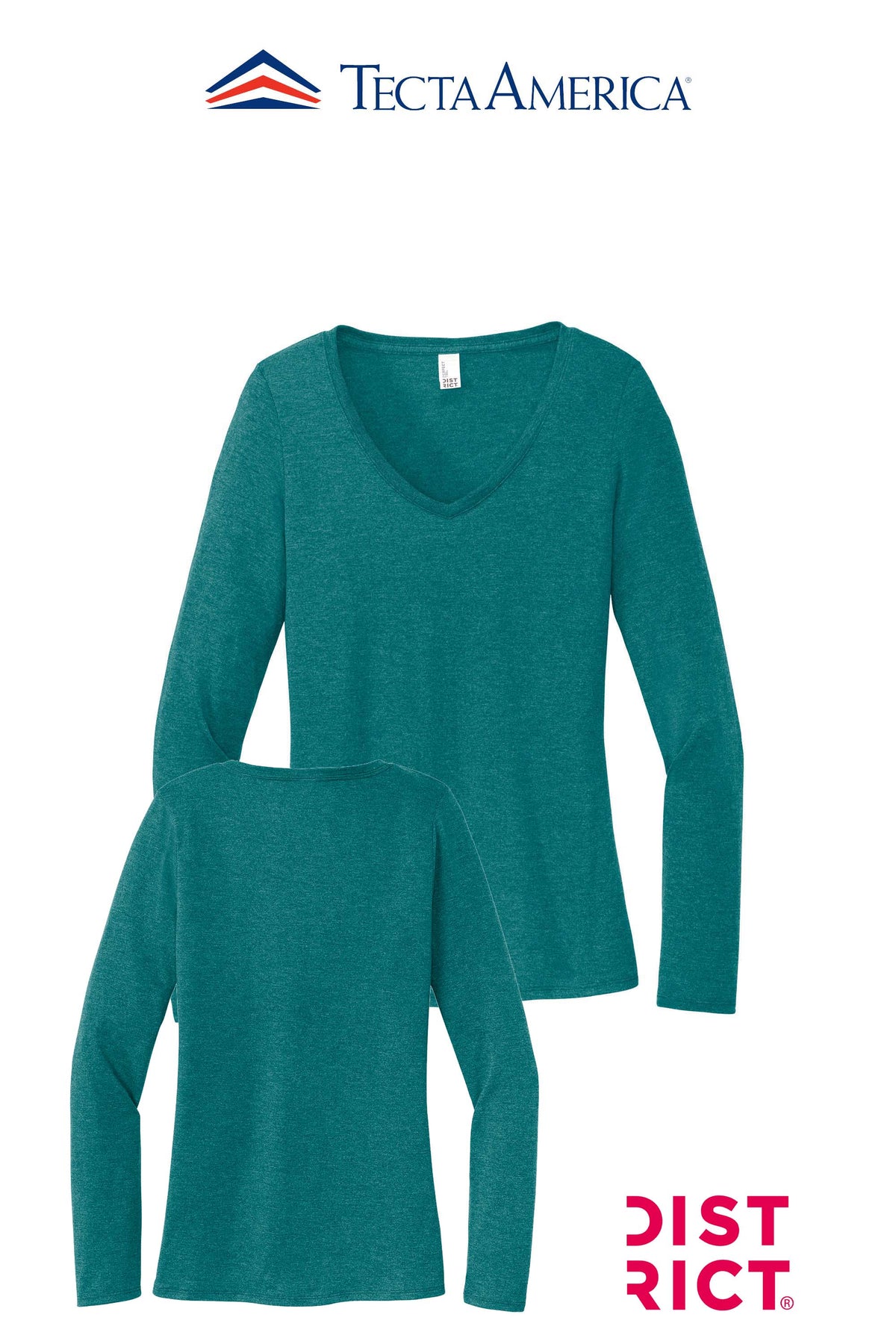 District® Women’s Perfect Tri® Long Sleeve V-Neck Tee