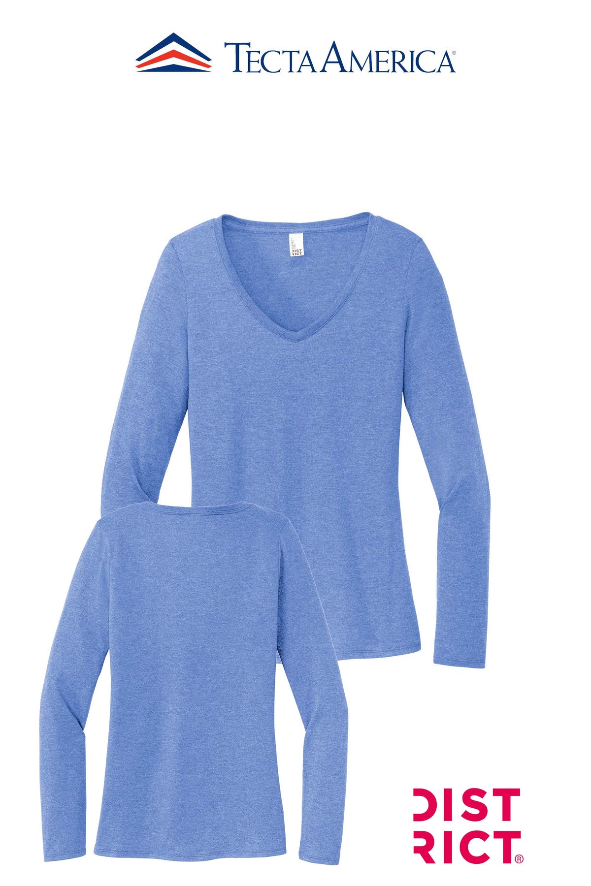 District® Women’s Perfect Tri® Long Sleeve V-Neck Tee