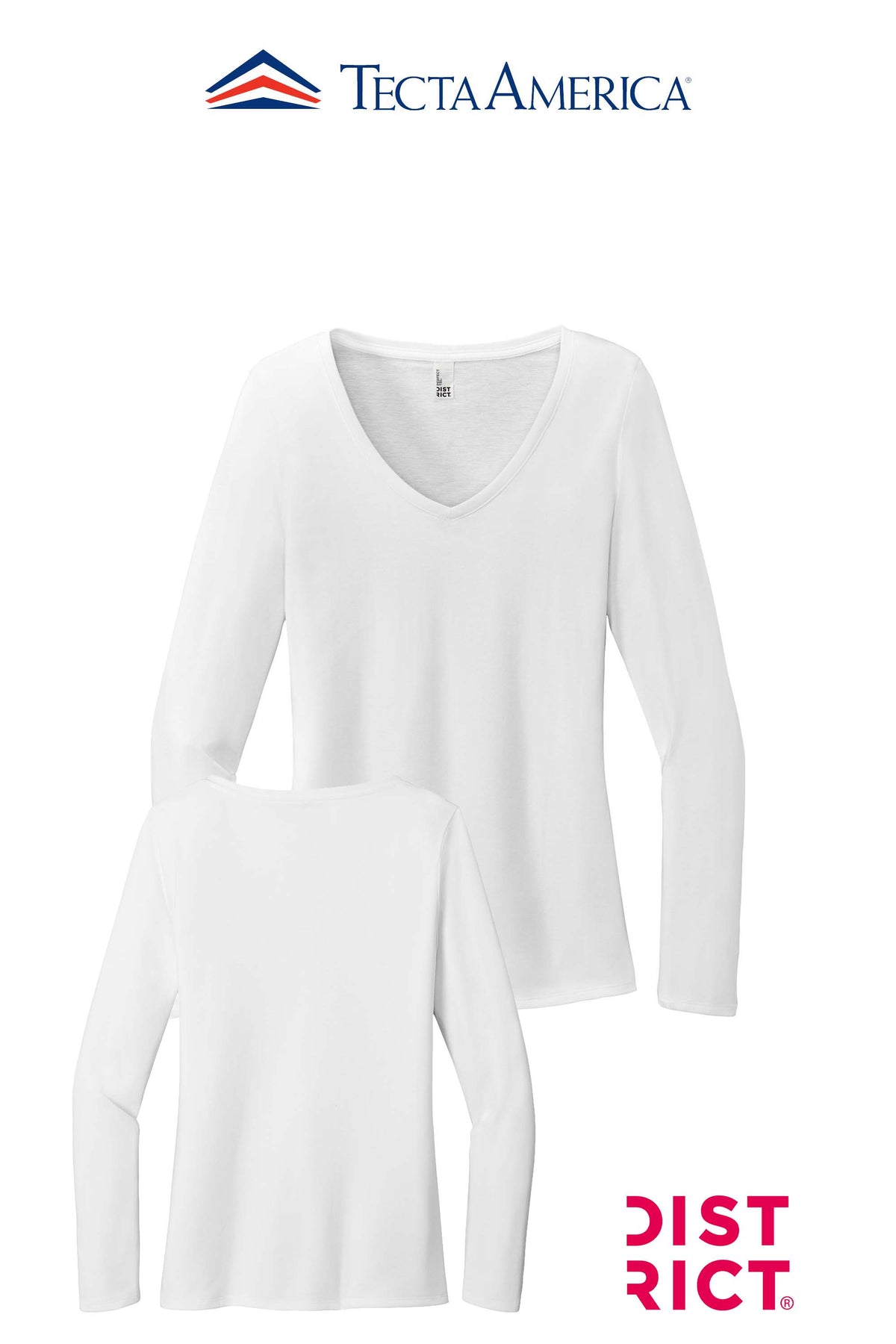 District® Women’s Perfect Tri® Long Sleeve V-Neck Tee
