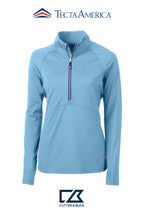 Cutter & Buck Adapt Recycled Soft Knit Stretch Womens Half Zip Pullover