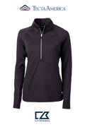 Cutter & Buck Adapt Recycled Soft Knit Stretch Womens Half Zip Pullover