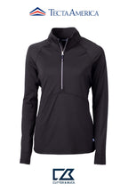 Cutter & Buck Adapt Recycled Soft Knit Stretch Womens Half Zip Pullover