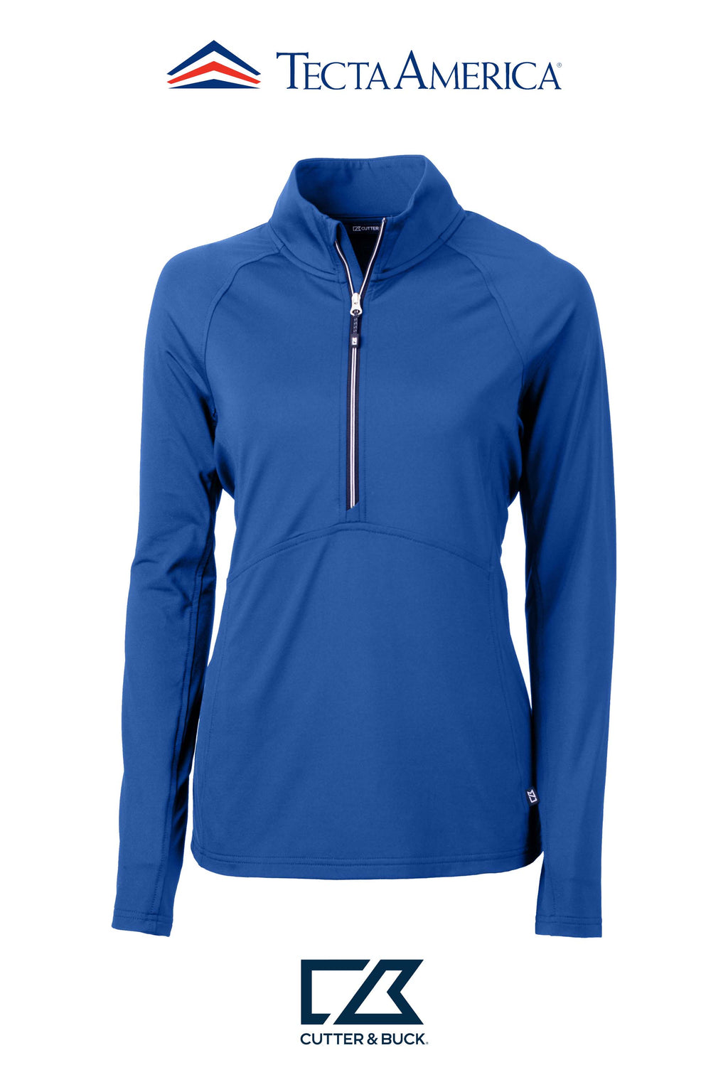 Cutter & Buck Adapt Recycled Soft Knit Stretch Womens Half Zip Pullover