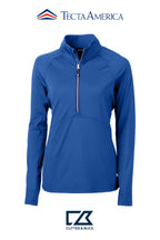 Cutter & Buck Adapt Recycled Soft Knit Stretch Womens Half Zip Pullover