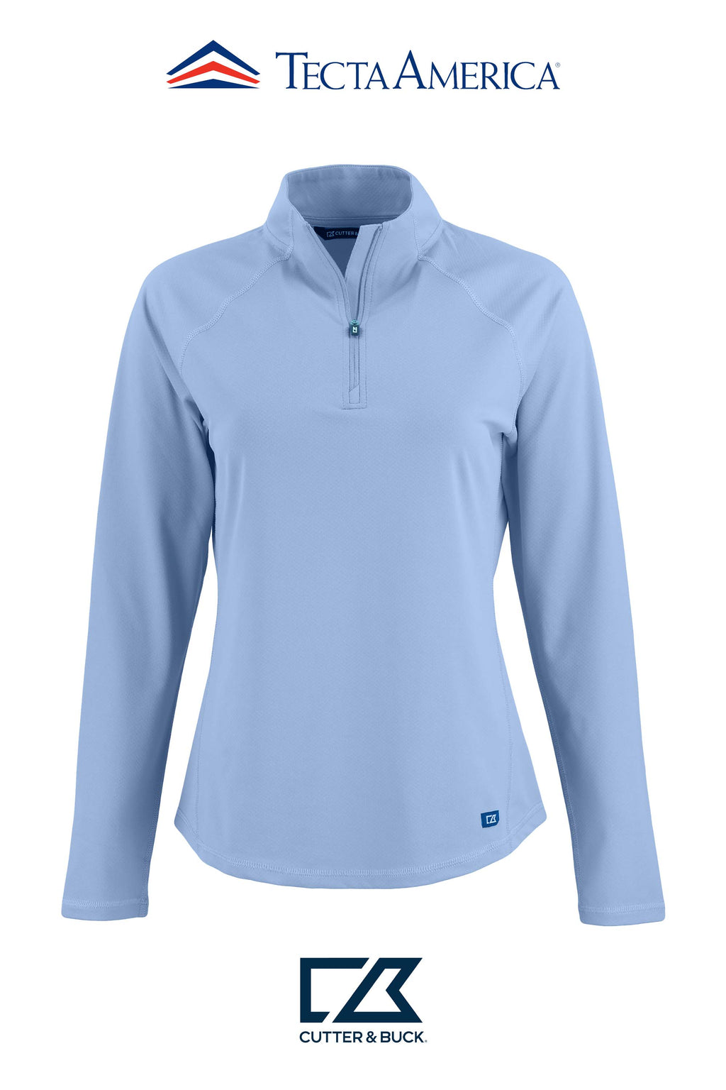 Cutter & Buck Prospect Recycled Featherlight Stretch Womens Quarter Zip
