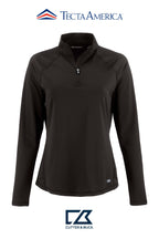 Cutter & Buck Prospect Recycled Featherlight Stretch Womens Quarter Zip