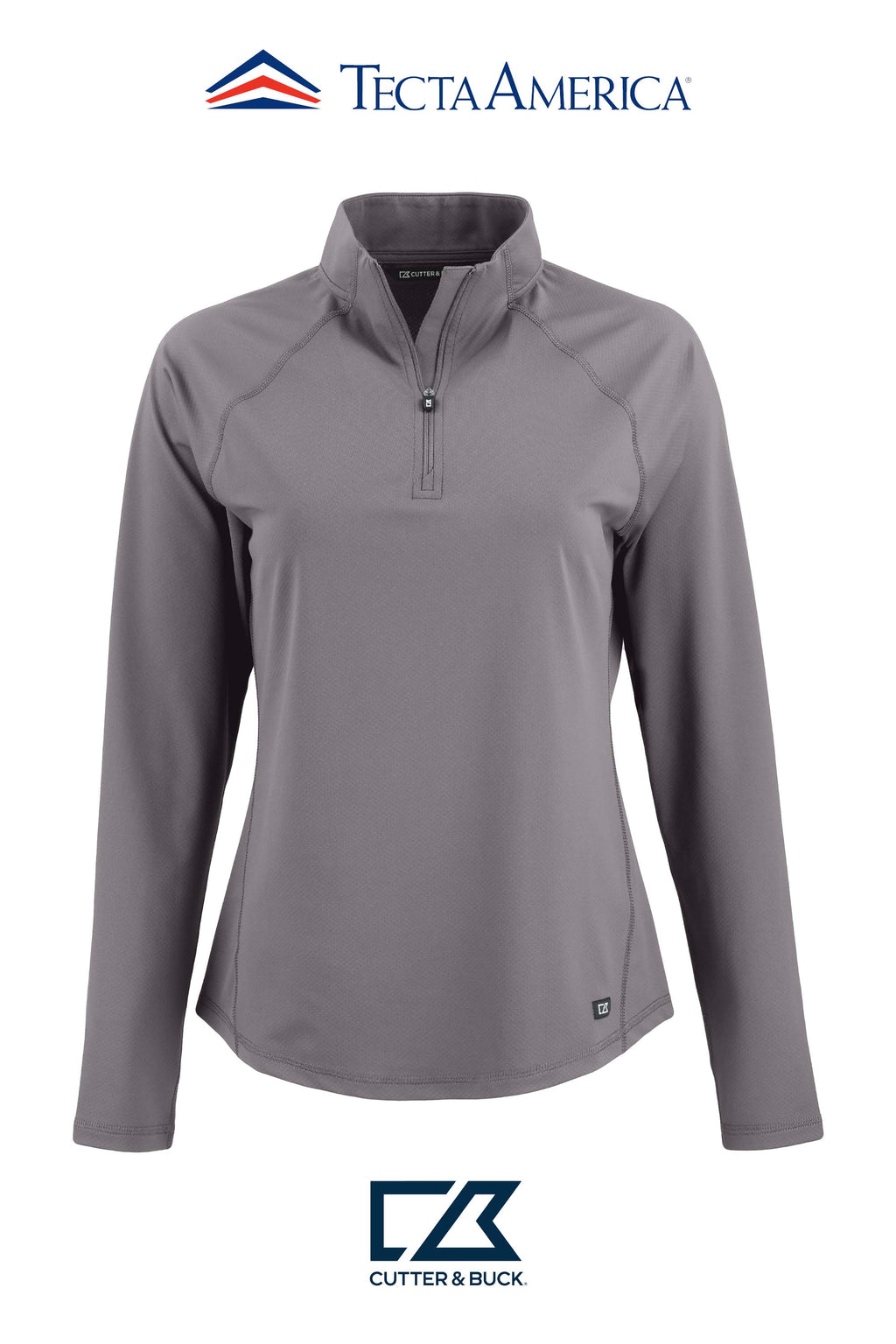 Cutter & Buck Prospect Recycled Featherlight Stretch Womens Quarter Zip