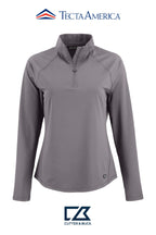 Cutter & Buck Prospect Recycled Featherlight Stretch Womens Quarter Zip