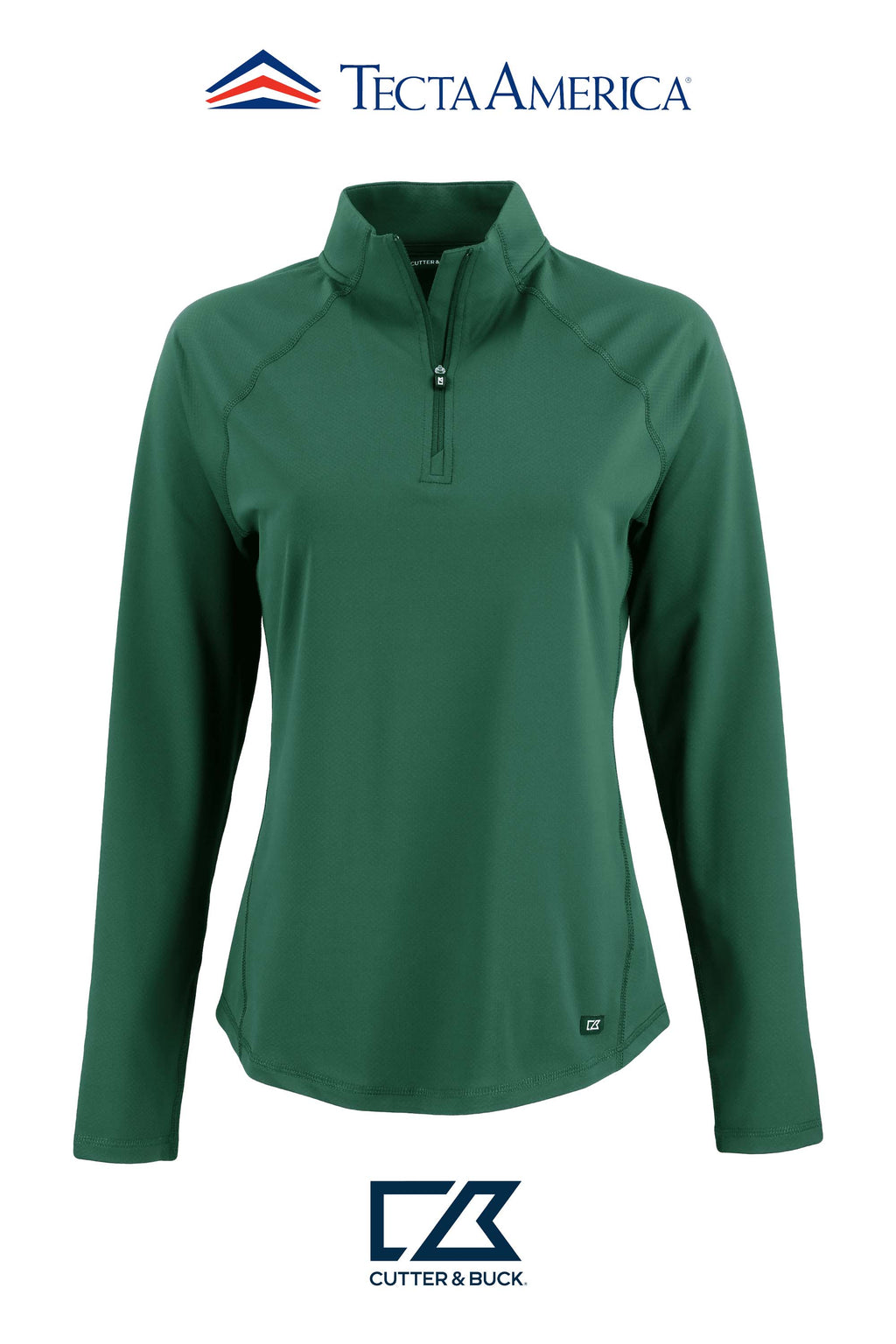 Cutter & Buck Prospect Recycled Featherlight Stretch Womens Quarter Zip