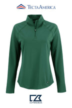 Cutter & Buck Prospect Recycled Featherlight Stretch Womens Quarter Zip