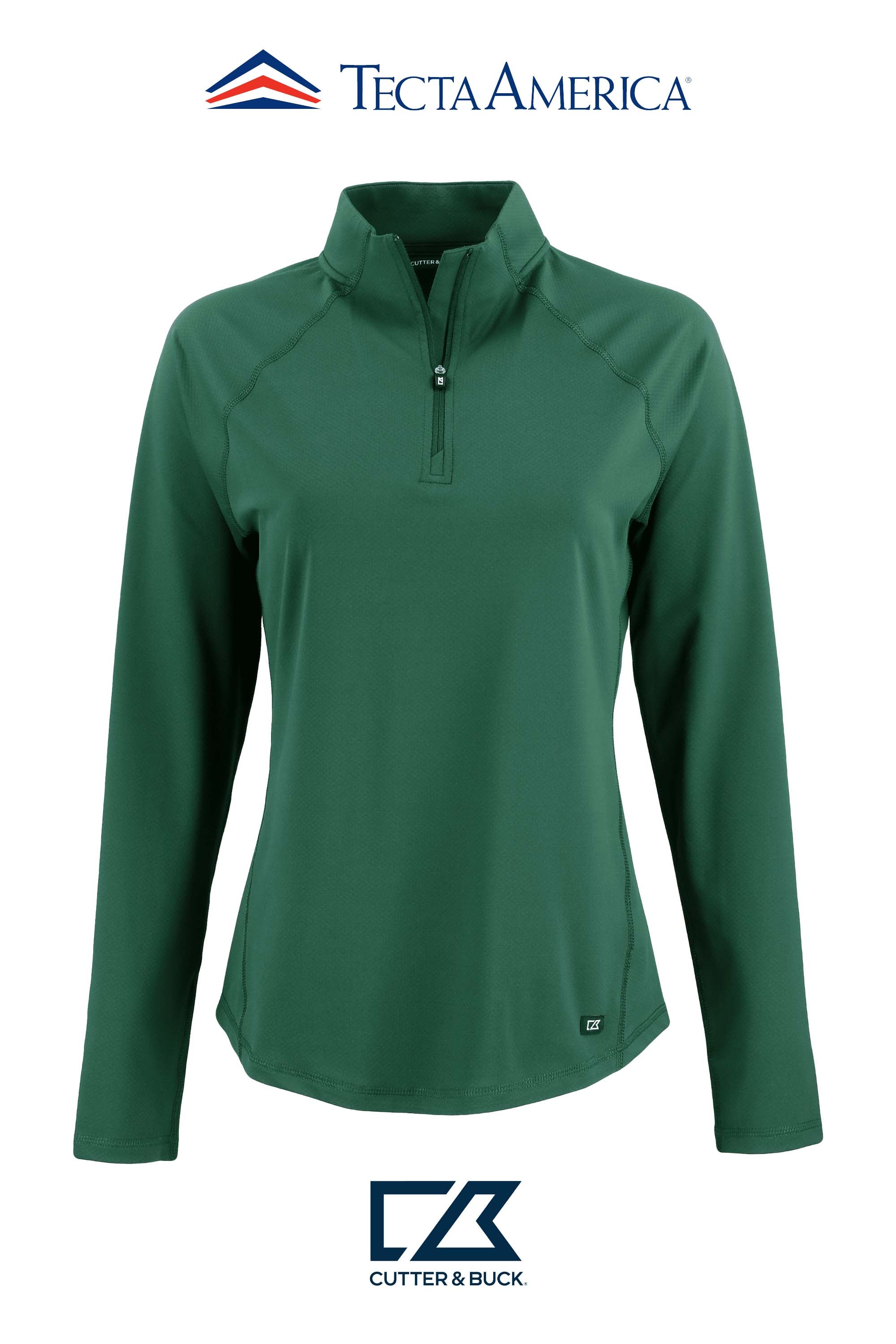 Cutter & Buck Prospect Recycled Featherlight Stretch Womens Quarter Zip