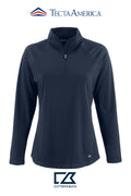Cutter & Buck Prospect Recycled Featherlight Stretch Womens Quarter Zip