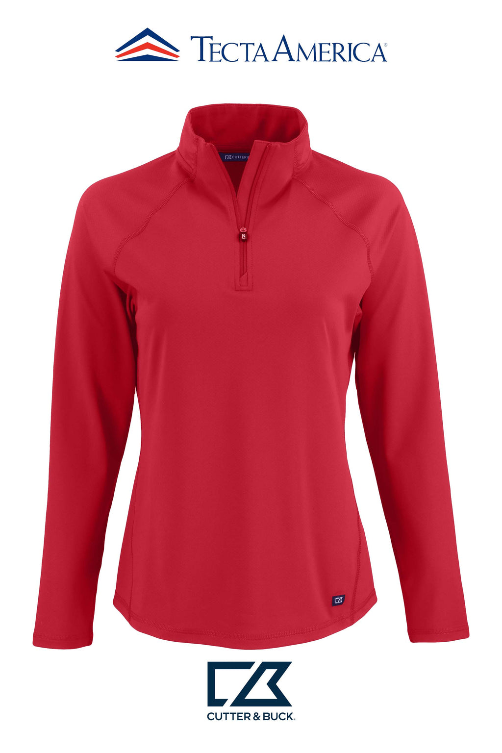 Cutter & Buck Prospect Recycled Featherlight Stretch Womens Quarter Zip
