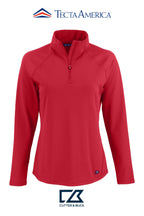Cutter & Buck Prospect Recycled Featherlight Stretch Womens Quarter Zip