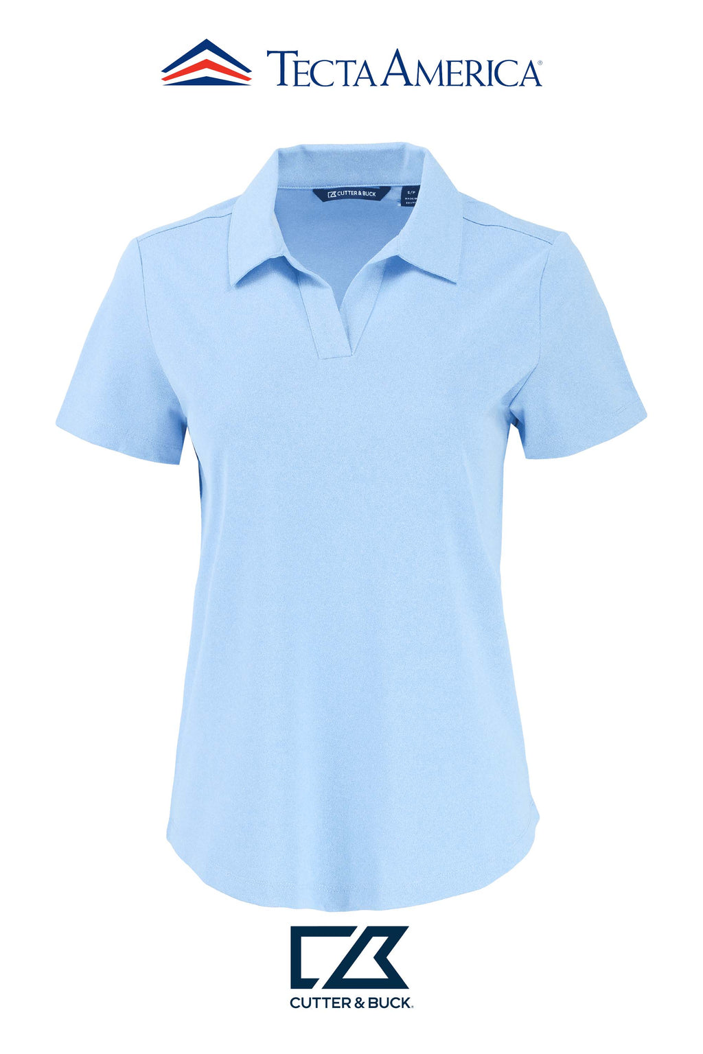 Cutter & Buck Virtue Recycled Heathered Featherlight Pique Womens Polo