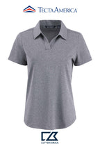 Cutter & Buck Virtue Recycled Heathered Featherlight Pique Womens Polo
