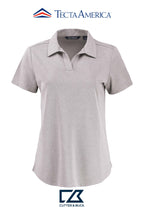 Cutter & Buck Virtue Recycled Heathered Featherlight Pique Womens Polo