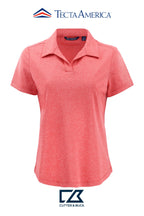 Cutter & Buck Virtue Recycled Heathered Featherlight Pique Womens Polo
