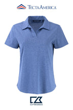 Cutter & Buck Virtue Recycled Heathered Featherlight Pique Womens Polo