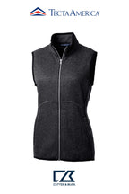 Cutter & Buck Mainsail Sweater-Knit Womens Full Zip Vest