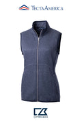 Cutter & Buck Mainsail Sweater-Knit Womens Full Zip Vest