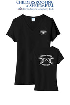 Port & Co™ Women's Tri-Blend V-Neck Tee - CRS