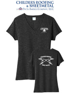Port & Co™ Women's Tri-Blend V-Neck Tee - CRS