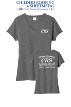 Port & Co™ Women's Tri-Blend V-Neck Tee - CRS